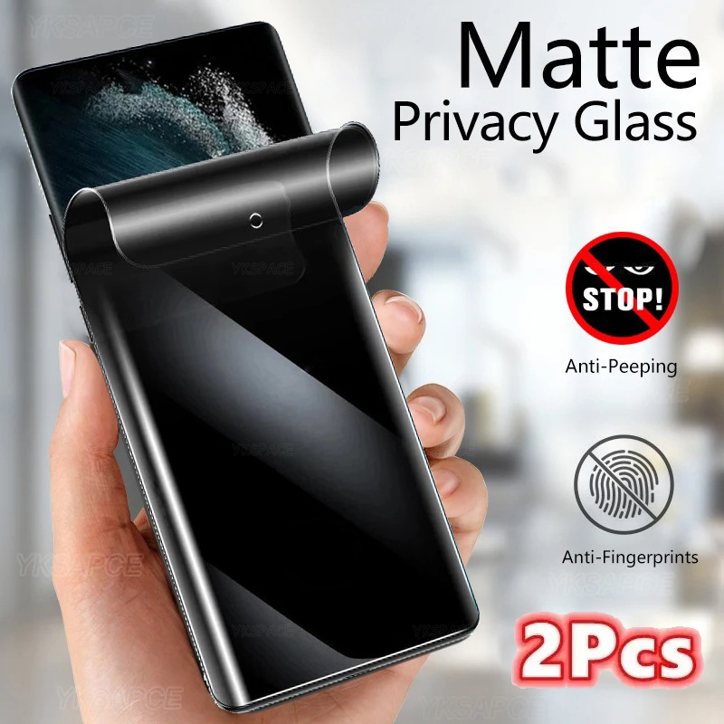 Oppo Reno 12 - 2Pcs Matte + Privatsphäre Weiche Hydrogel