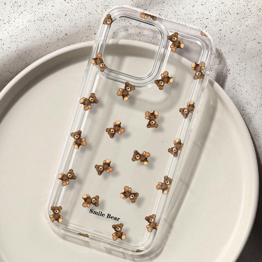 Apple Iphone 15 Pro Max - Handyhülle mit Blumenbären-Aufdruck für iPhone 16