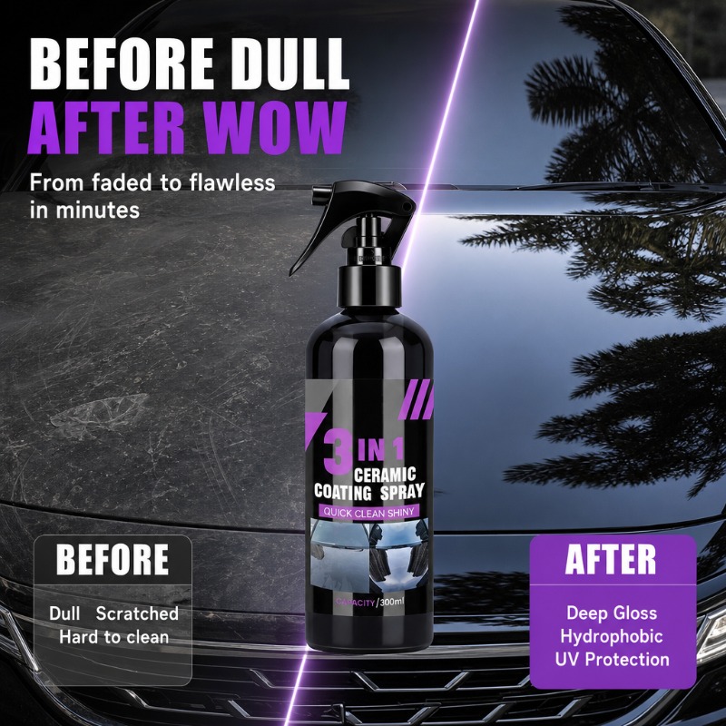 Nano Liquid Coating - 3-in-1 Multifunktionale Nano-Keramik-Autoflüssigbeschichtung Anti-UV Wasserdicht Kratzfest